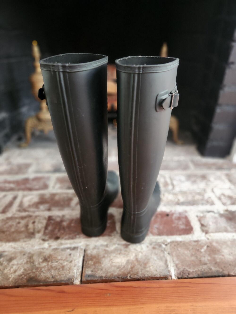HUNTER Wellies Matt Black Riding Rain Boots - Picture 8 of 8